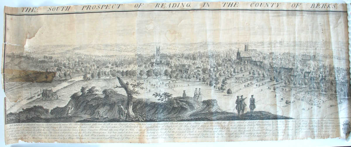 1734 print showing Reading ref. D/EX2701/1