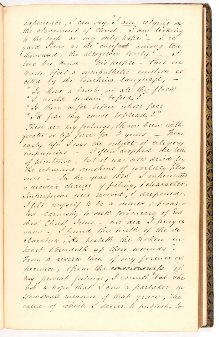 Sermon from 1833 written in English handwriting reference D/EX2636