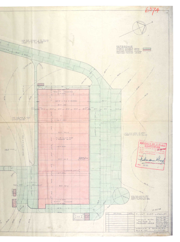 Drawing plan of factory ref. S/SB2/6374
